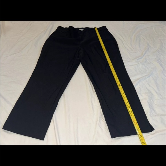 Chico's Black Ponte Pants Slacks Women's Size 16 Trousers - Picture 7 of 10